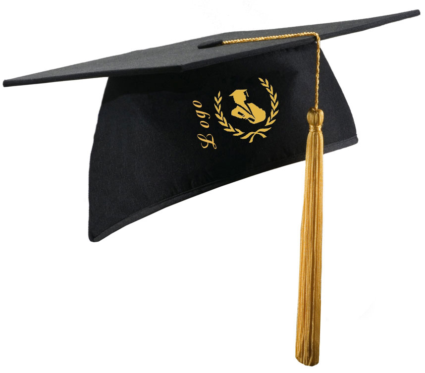 Embroidery LOGO on Graduation Cap