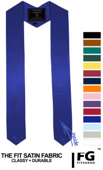 Single Colored Stole pointed end