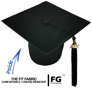 Cap, Gown & Tassel, GO GREEN, black