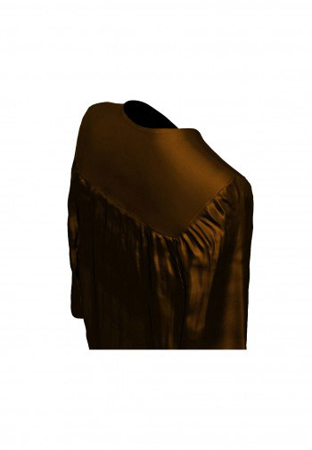 Shiny Bachelor Academic Cap, Gown & Tassel brown