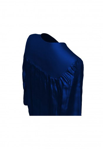 Shiny Bachelor Academic Cap, Gown & Tassel navy blue