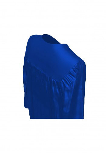 Shiny Bachelor Academic Cap, Gown & Tassel royal blue