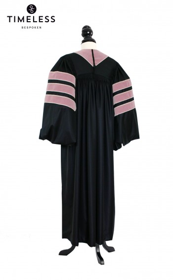 Deluxe Doctoral of Music Academic Gown for faculty and Phd., TIMELESS silver wool