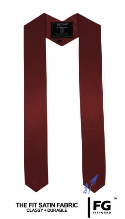 Honor Stole maroon red