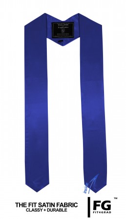 Schärpe Abschluss spitz royal-blau