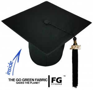 Doktorhut, GO GREEN, schwarz