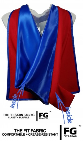 Academic Hood in red-blue