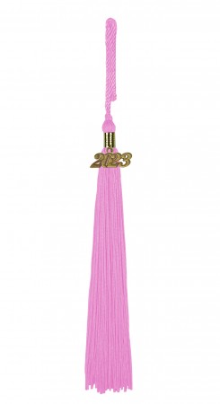 Quaste (Tassel) mit Jahreszahl rosa