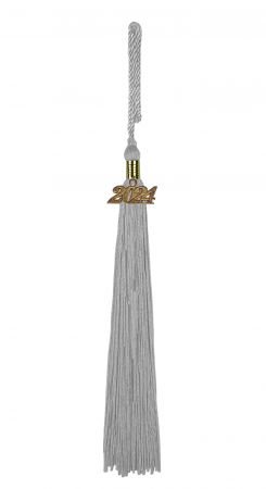 Quaste (Tassel) mit Jahreszahl silber