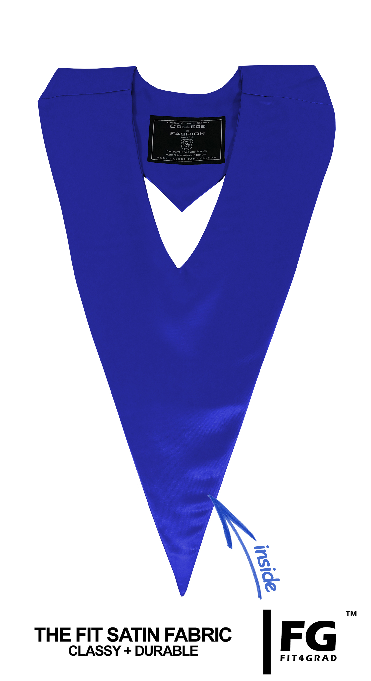 Schärpe V-Form royal-blau