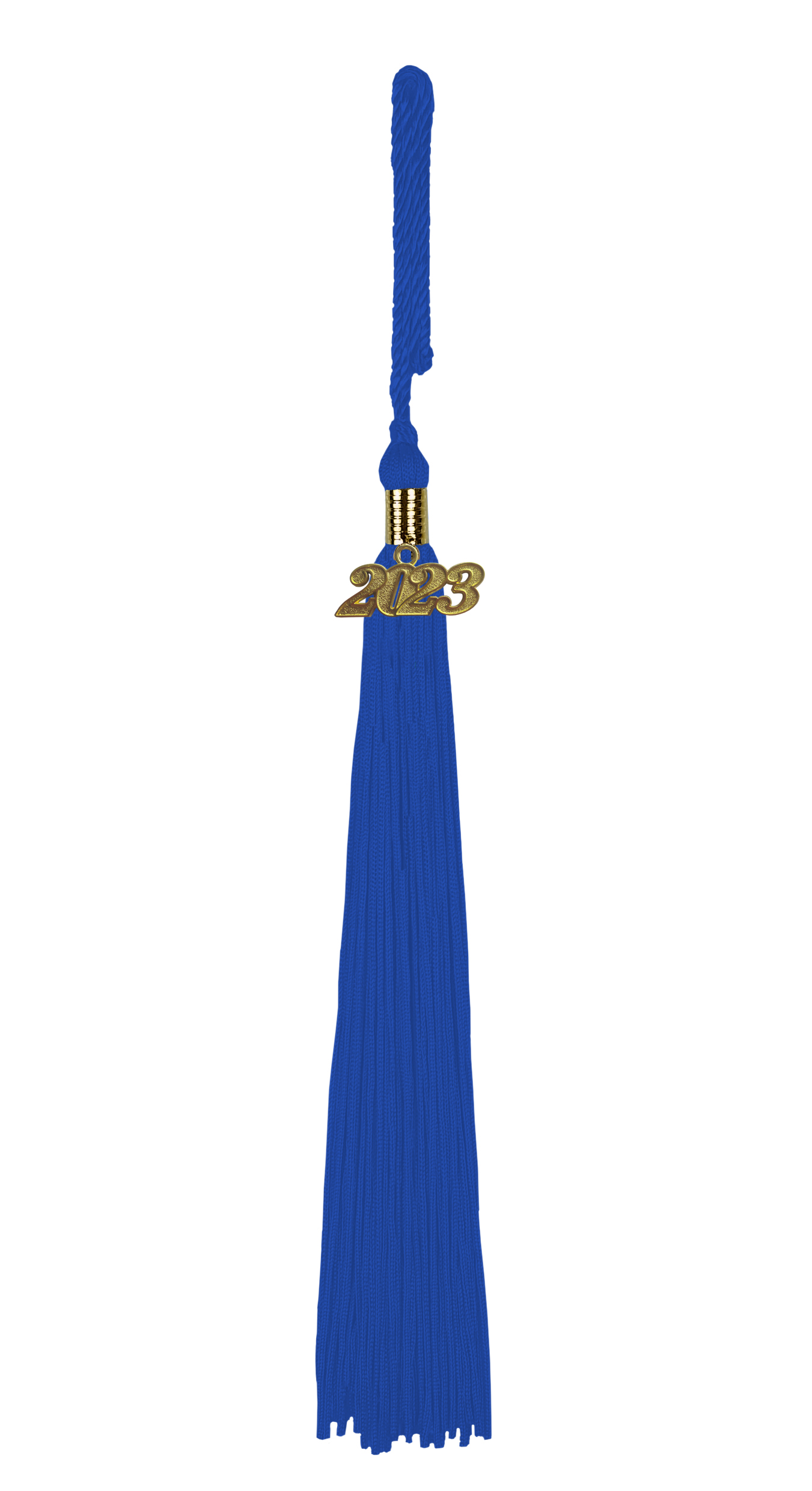 Quaste (Tassel) mit Jahreszahl royal-blau